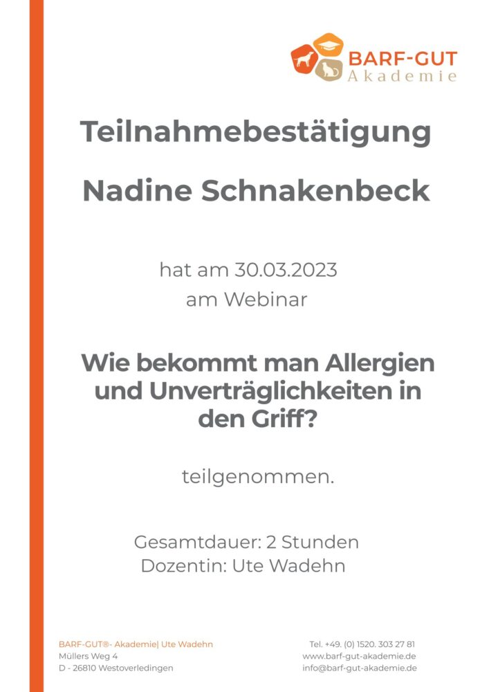 Allergien und Unverträglichkeiten